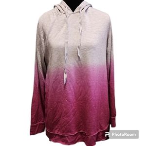 Livi - light weight hoodie pink and gray long sleeve 14/16